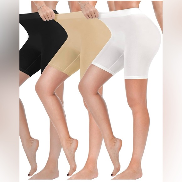 Amazon Women’s Reamphy 3 Pack Slip Shorts - Picture 1 of 6